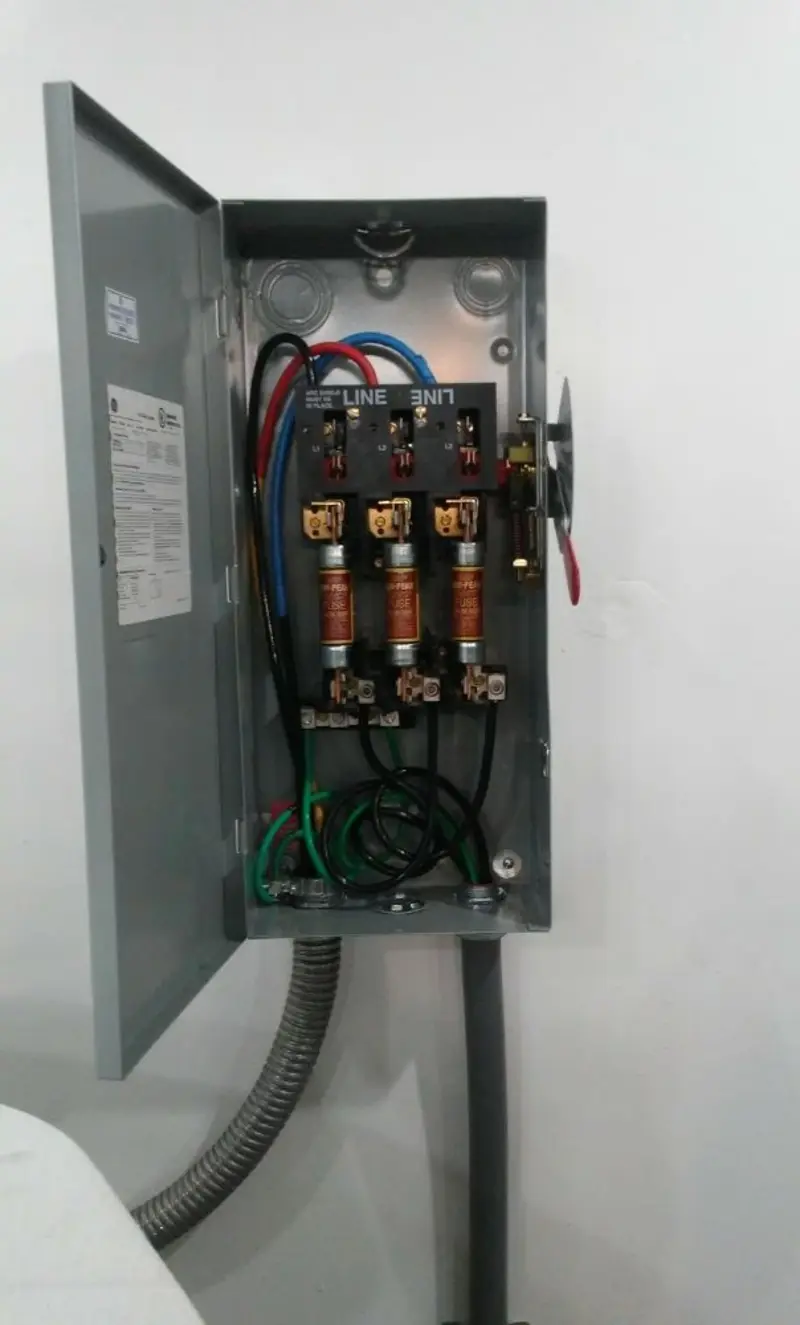 Three-phase disconnect switch installed for Electrical Wiring & Rewiring in Saugus